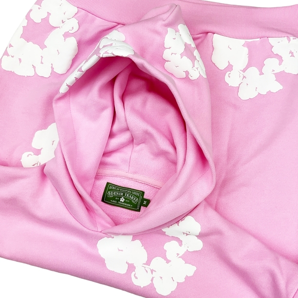 Denim Tears The Cotton Wreath Hoodie Sweatshirt Pink - Picture 3 of 4